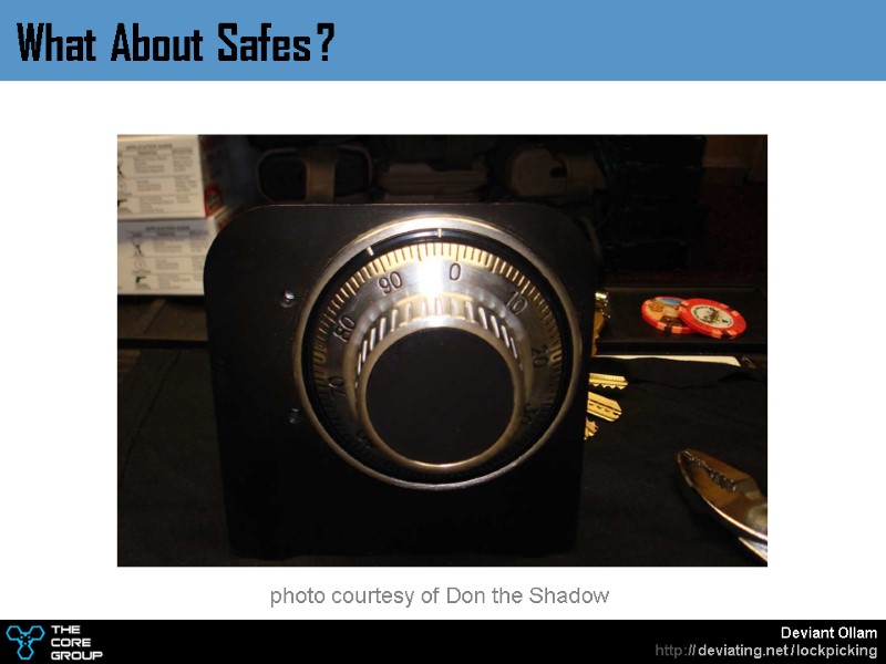 photo courtesy of Don the Shadow What About Safes ?